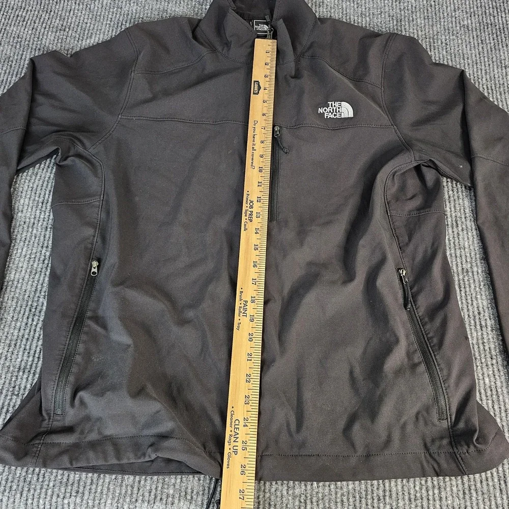 The North Face Jacket Mens XL Black Softshell Full Zip Outdoor Hiking Travel